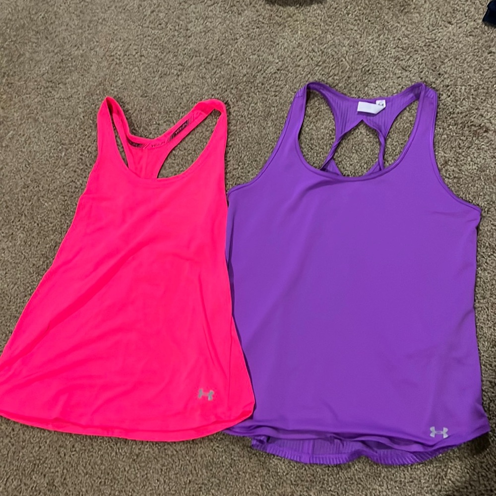2 Womens under armour tank tops